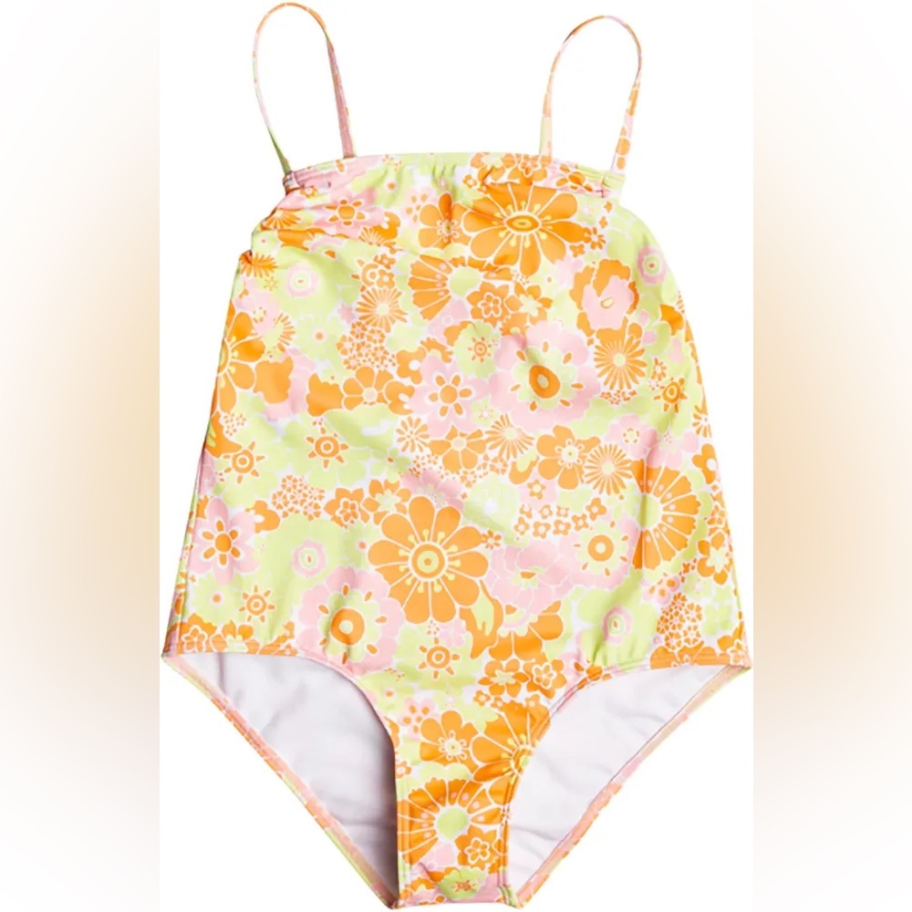 NWT! Roxy ‘Last in Paradise One Piece’. Sizes: 12, 14. Adjustable straps.